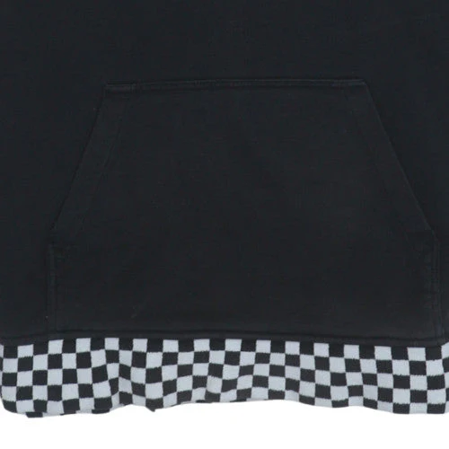 Vans Mens Black Pullover Hoodie Small Checkerboard Off The Wall - Image 7