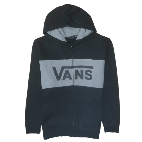Vans Men's Black XL Full Zip Hoodie Sweatshirt