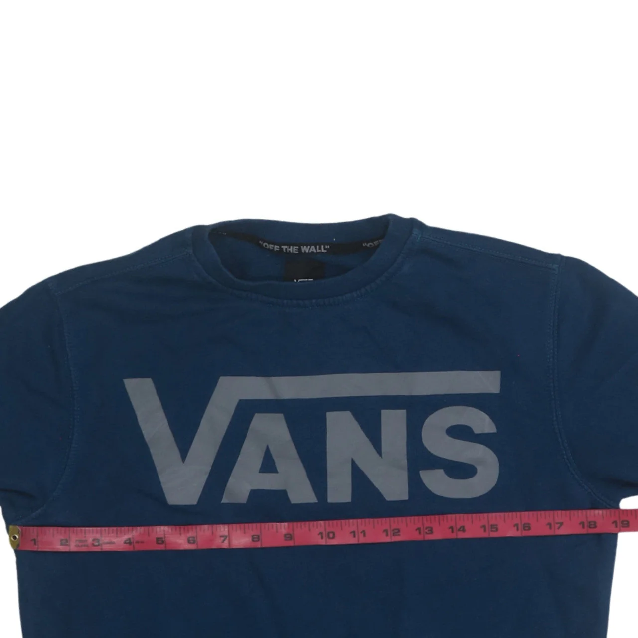 Vans Men's Blue XS Pullover Crew Neck Graphic Sweatshirt - Image 2