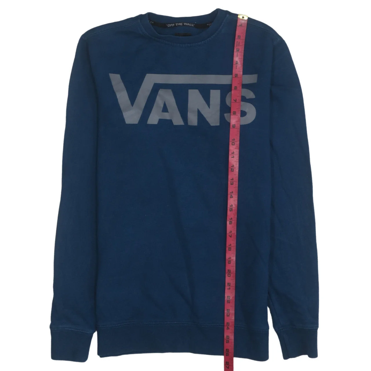 Vans Men's Blue XS Pullover Crew Neck Graphic Sweatshirt - Image 3