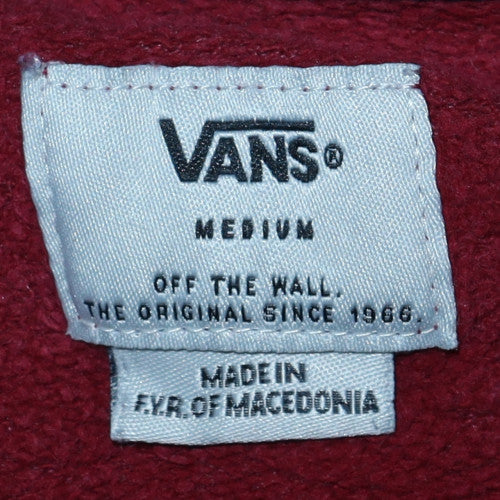 Vans Men's Burgundy & Navy Crew Neck Sweatshirt Medium - Image 5