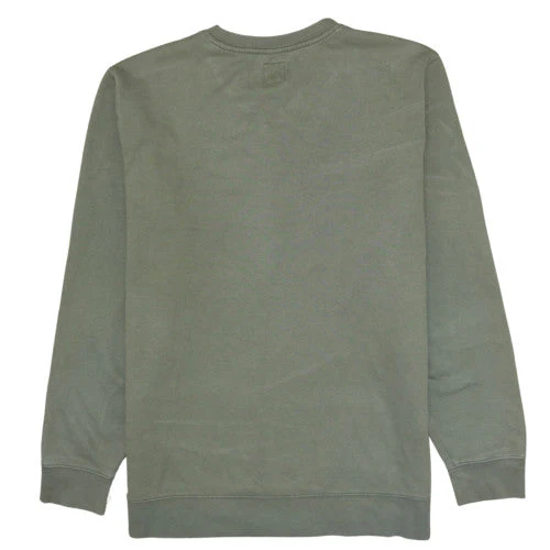 Vans Men's Green Crew Neck Pullover Sweatshirt Size L - Image 4