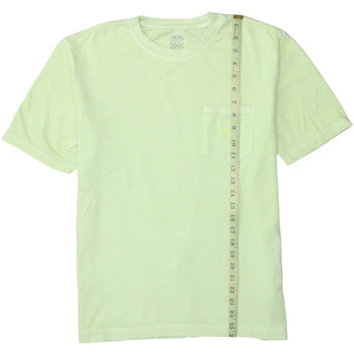 Vans Men's Green Small Crew Neck Cotton T-Shirt with Pocket - Image 3