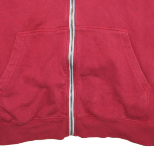 Vans Men's Red Full Zip Hoodie XL Regular Fit Fleece Sweatshirt - Image 7