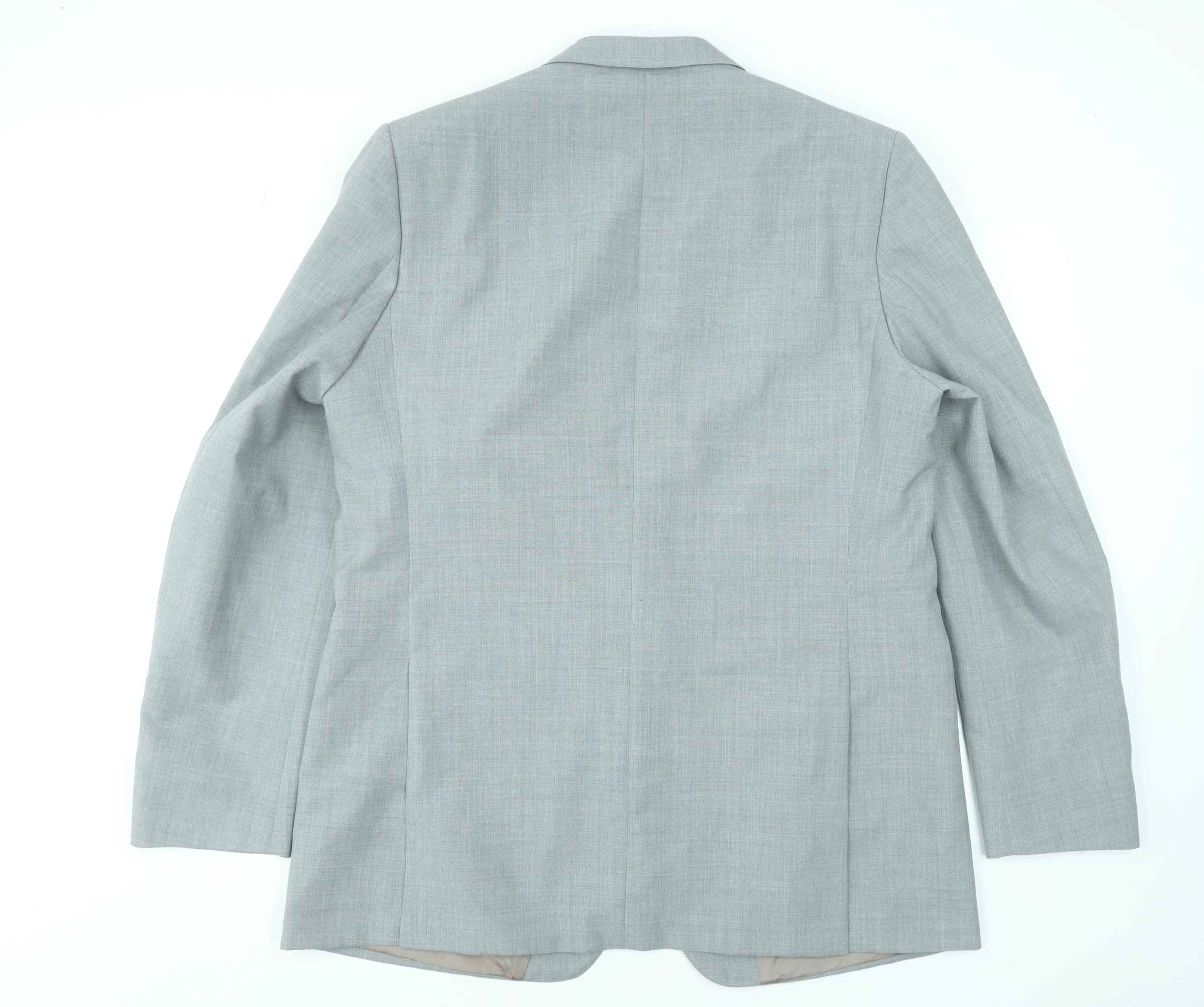 Varteks International Men's Grey Wool Blend Two-Button Blazer 42 Regular - Image 3