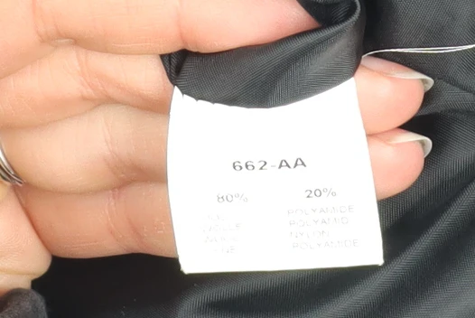 Vernissage Women’s Black Wool Pea Coat Size 8 Mid-Length Smart - Image 5
