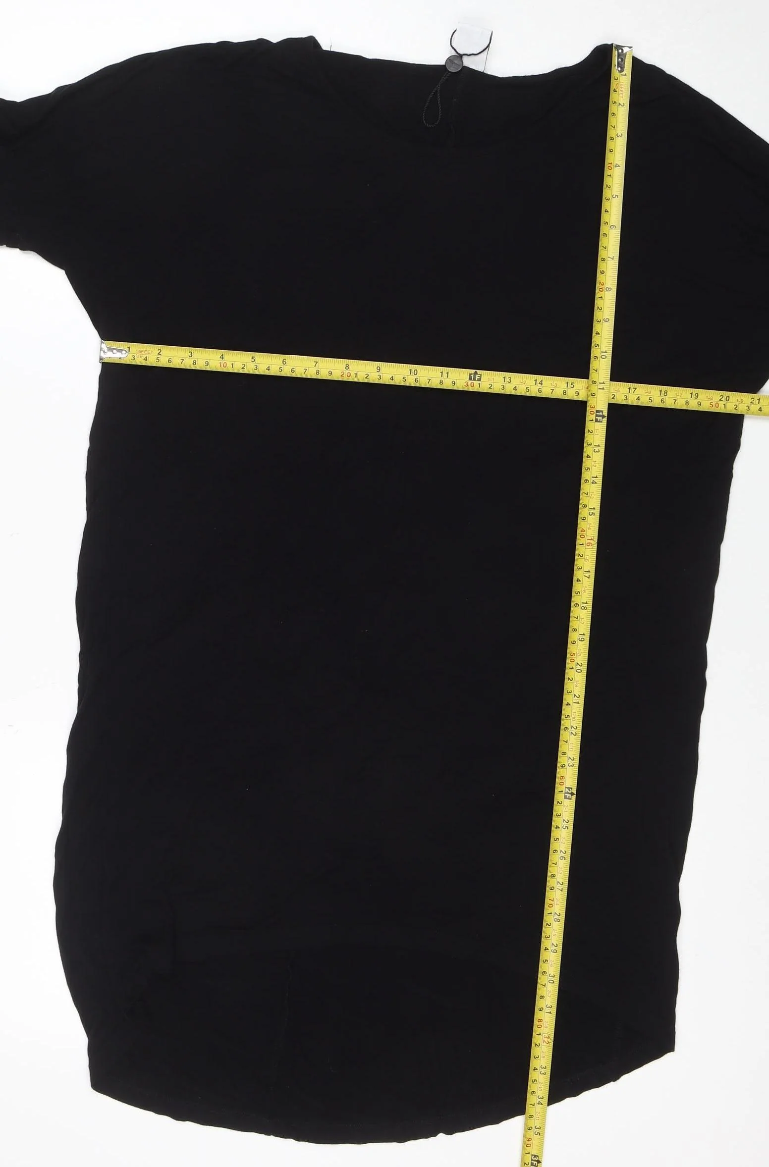 Vero Moda Women Black L Shift Dress Jersey Knee Length - Image 2