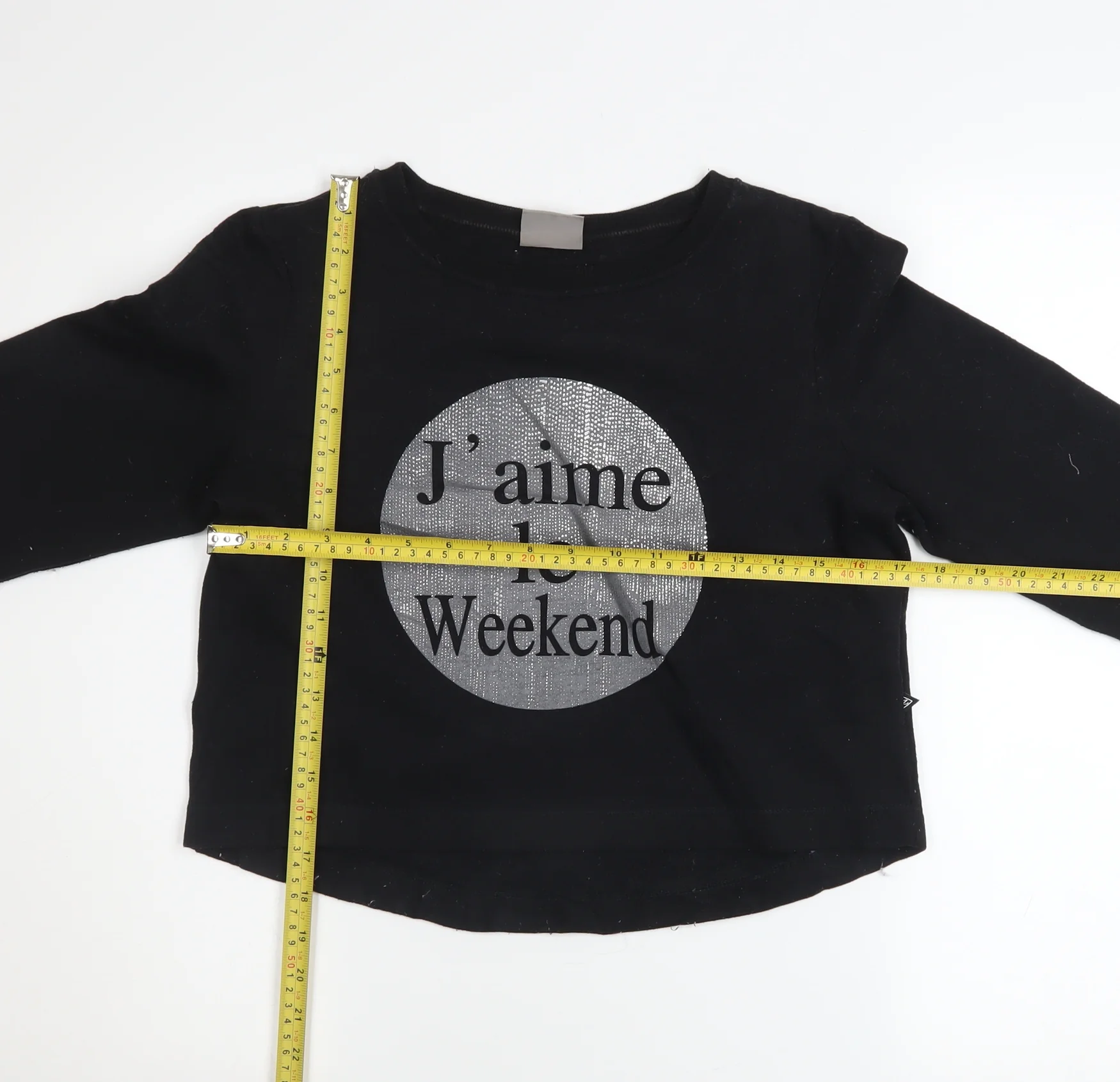 Vero Moda Women Black S Graphic Print Pullover Sweatshirt - Image 2