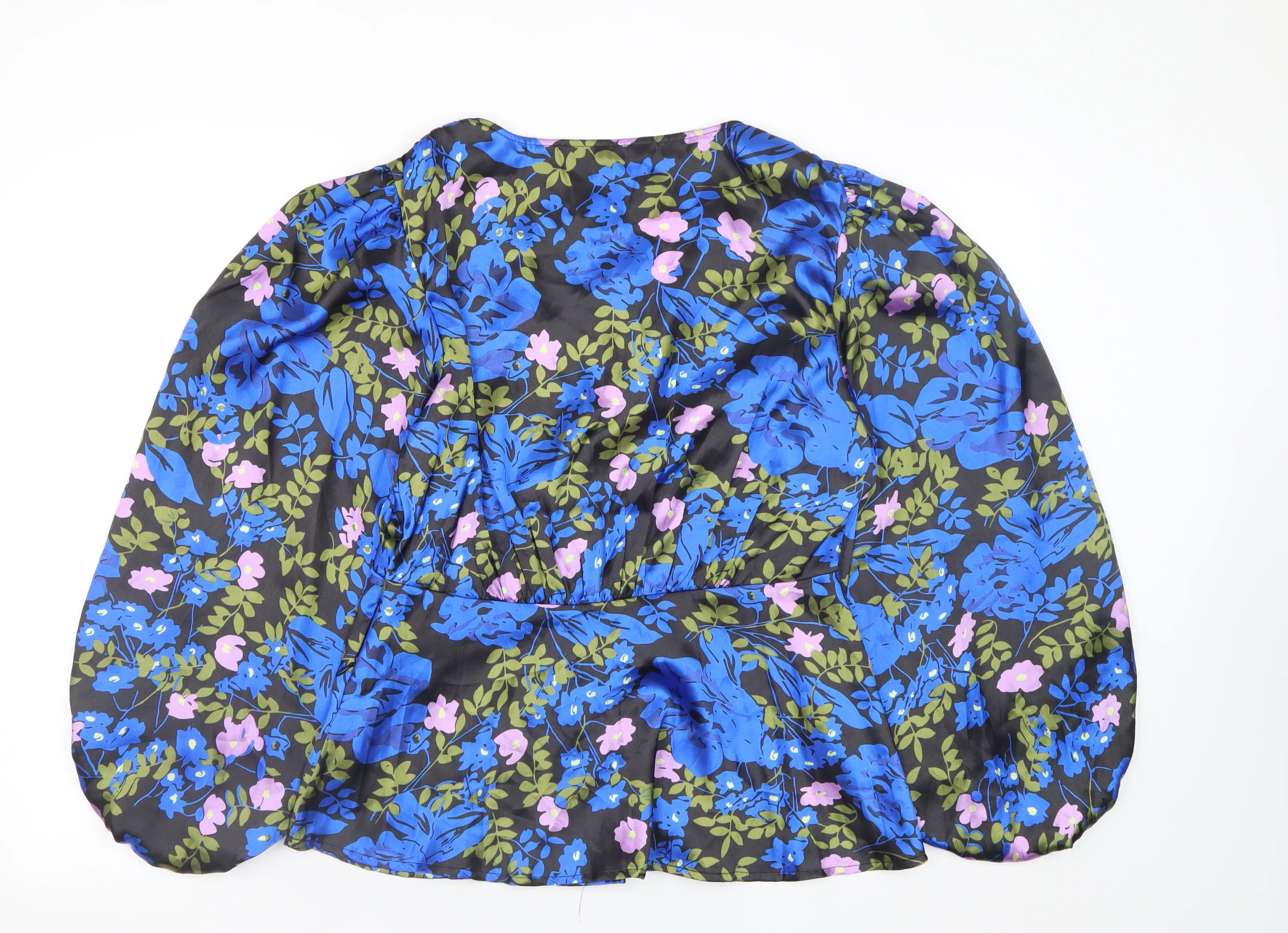 Vero Moda Women's Multicoloured Floral Wrap Blouse Size M - Image 3