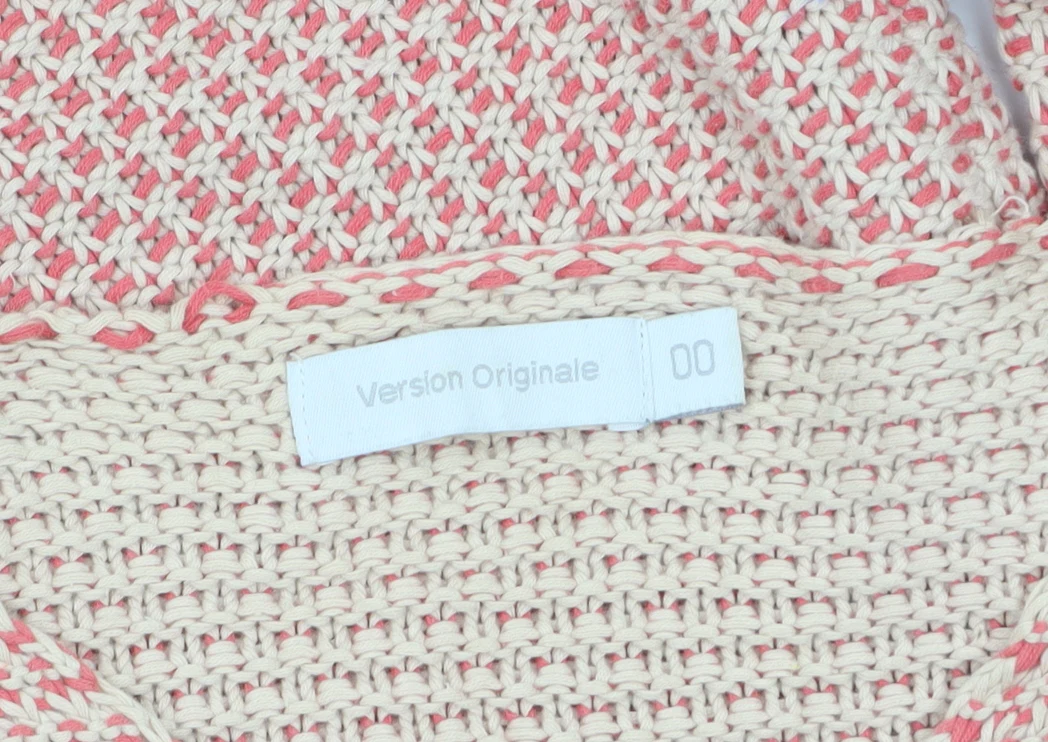 Version Originale Women's Beige Knit Cotton Cardigan Size 2XS - Image 5