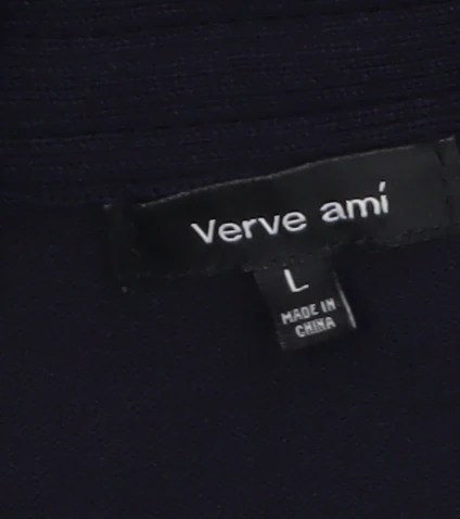 Verve Ami Women Black L Lightweight Open Knit Cardigan - Image 5