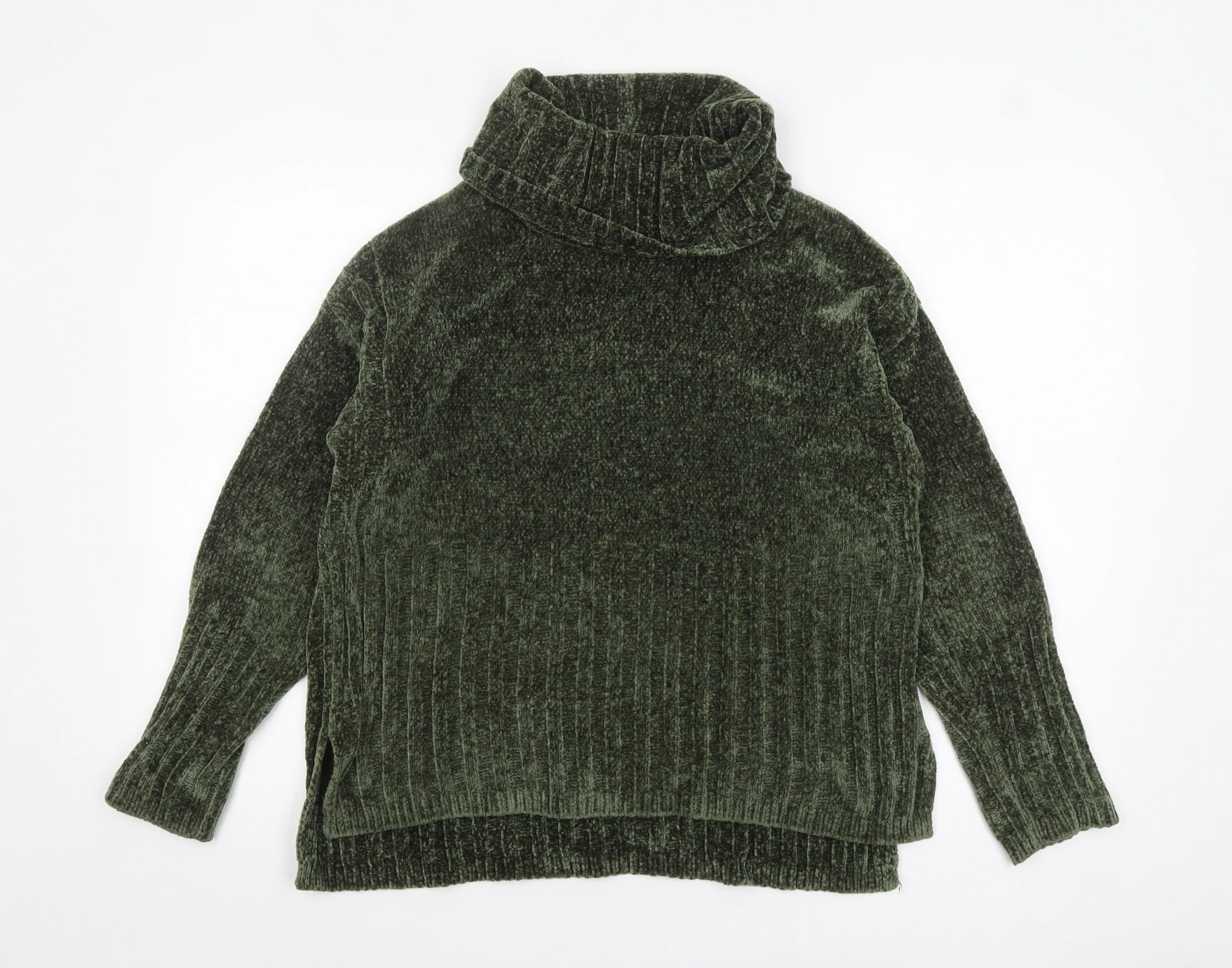 Verve Ami Women’s Green Roll Neck Long Sleeve Chunky Knit Jumper M