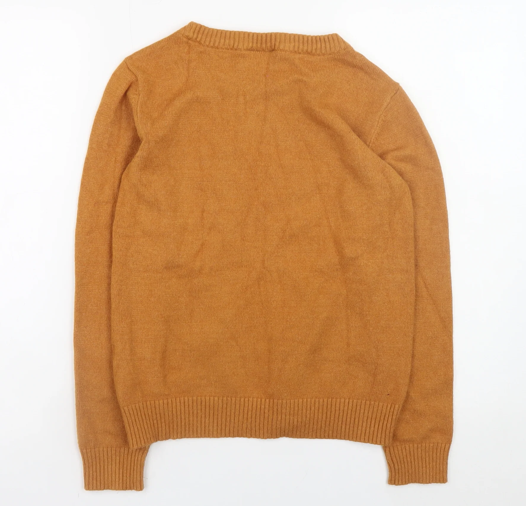 VILA Women's Brown Crew Neck Knit Jumper Size S - Image 3