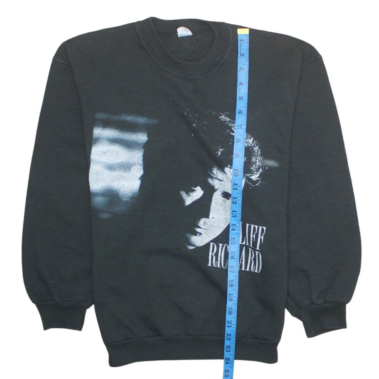 Vintage USA Cliff Richard Black Sweatshirt Women M 30th Anniversary Tour '88 - Image 3