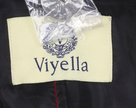 Viyella Women’s Grey Herringbone Blazer Jacket Size 10 Classic Fit - Image 4