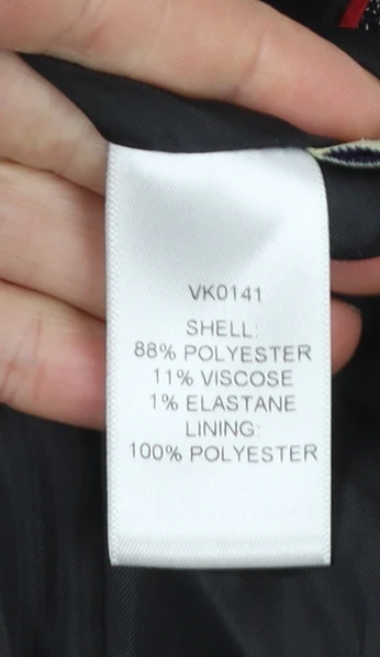 Viyella Women’s Grey Herringbone Blazer Jacket Size 10 Classic Fit - Image 6