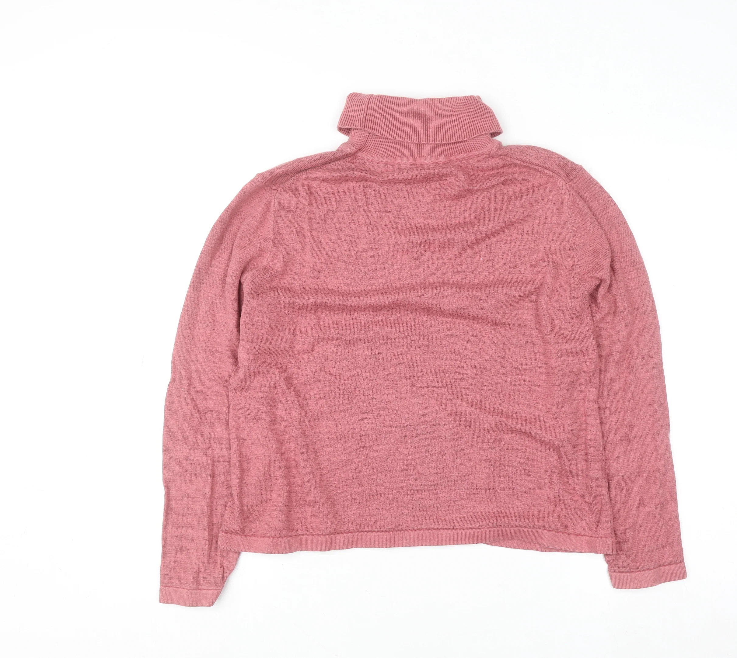 Viyella Womens Pink Roll Neck Long Sleeve Knit Jumper XL - Image 3
