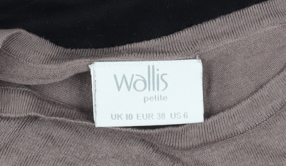 Wallis Petite Women's Black Colourblock Long Sleeve Pullover Jumper Size 10 - Image 4