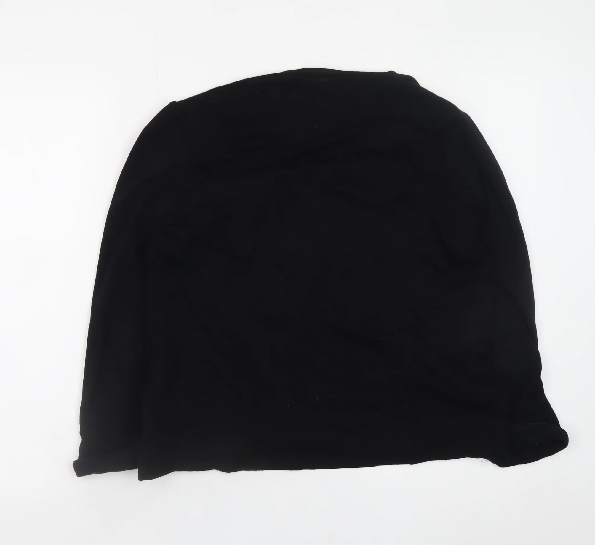 Wallis Women Black Cardigan M Open Front Long Sleeve Knit - Image 3