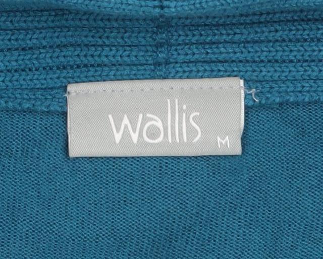 Wallis Women Blue Knit Jumper Dress Size M V-Neck Long Sleeve - Image 5