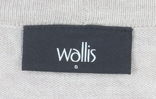 Wallis Women’s Beige Longline Knit Open Cardigan Small - Image 4