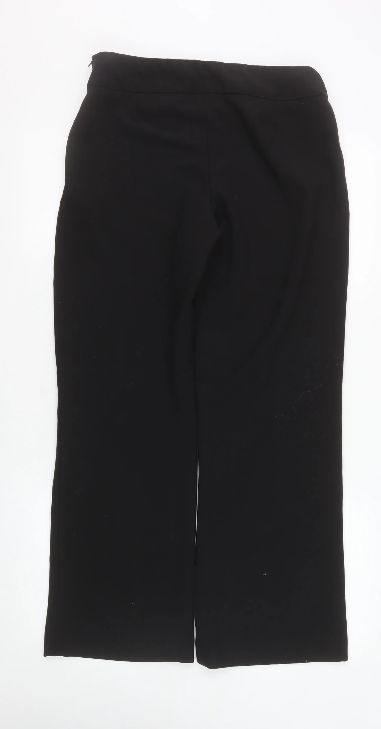 Wallis Women’s Black Straight Leg Stretch Trousers Size 12 - Image 3