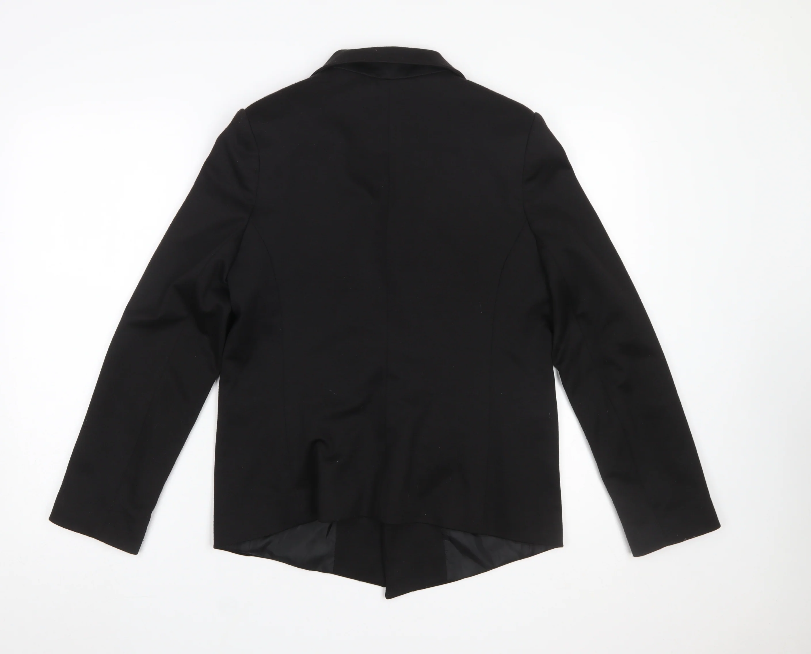 Wallis Women's Black Classic Blazer UK 12 Tailored Single Breasted Jacket - Image 3