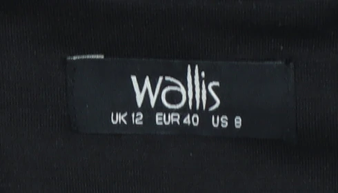 Wallis Women's Black Classic Blazer UK 12 Tailored Single Breasted Jacket - Image 5