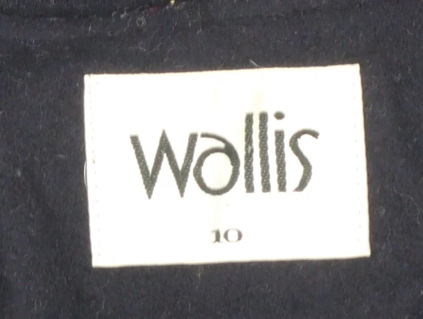 Wallis Women's Black Wool Waistcoat Fringe Hem Size 10 - Image 4