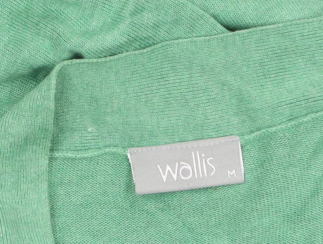 Wallis Womens Green Cotton Blend 3/4 Sleeve Open Cardigan M - Image 5