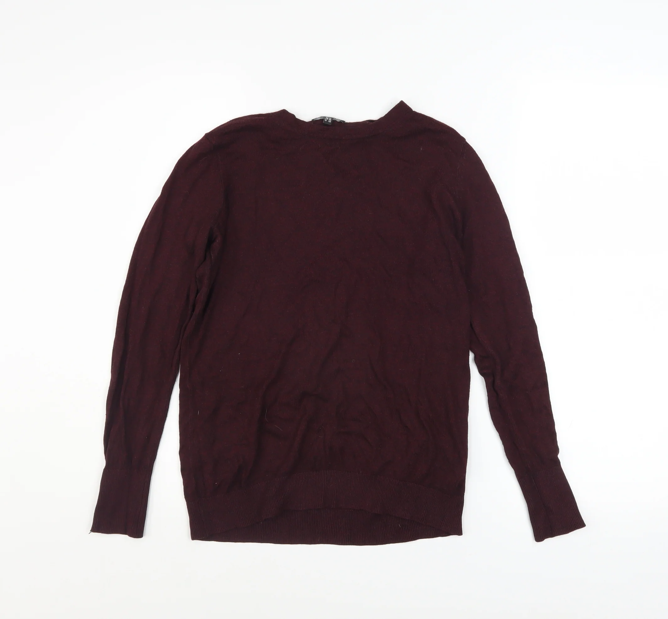 Warehouse Women’s Brown Long Sleeve Crew Neck Pullover Jumper UK 12