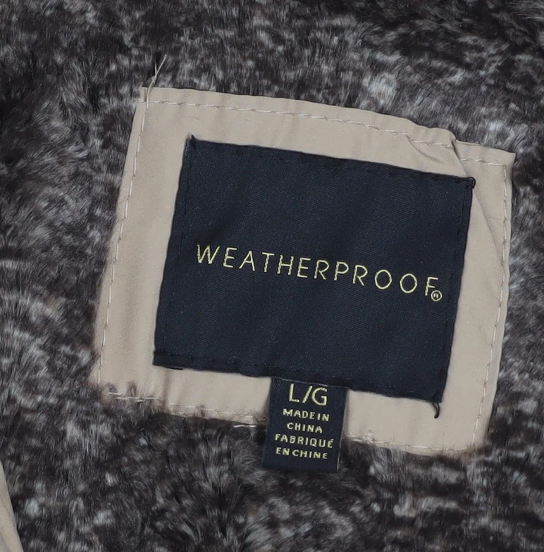 Weatherproof Women Beige Quilted Waistcoat L Regular Fit - Image 4