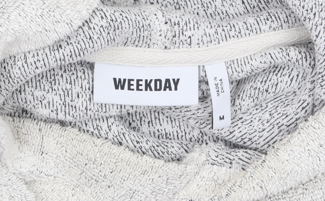 Weekday Womens Beige Hooded Pullover Sweatshirt Size M Relaxed Fit - Image 5