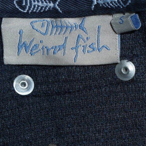 Weird Fish Men's Blue Cotton Blend 1/4 Zip Pullover Sweatshirt Size S - Image 5