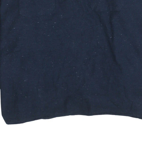 Weird Fish Men's Blue Henley 1/4 Zip Sweatshirt Size L - Image 7