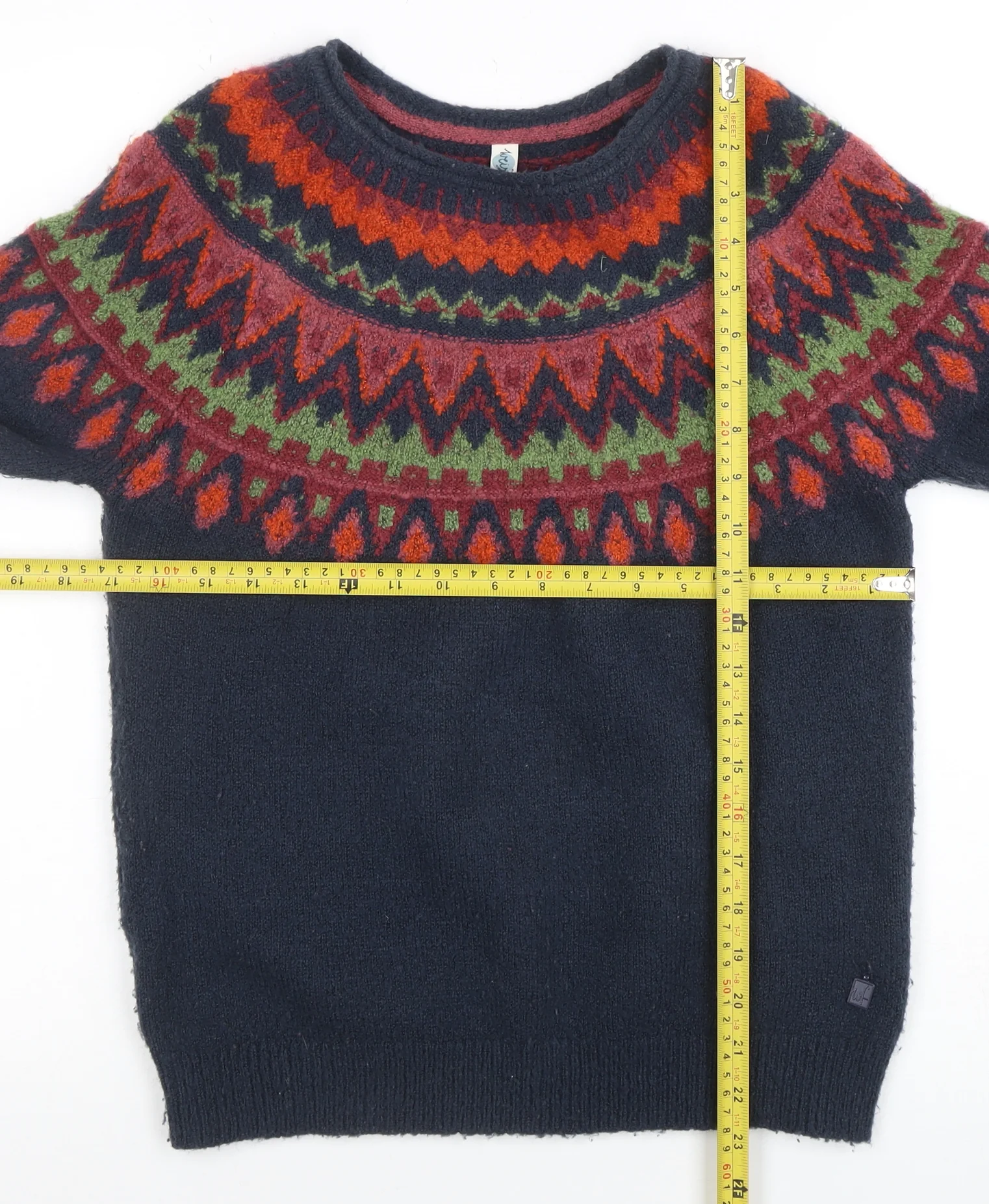 Weird Fish Women Multicoloured Fair Isle Knit Jumper Size 8 - Image 2