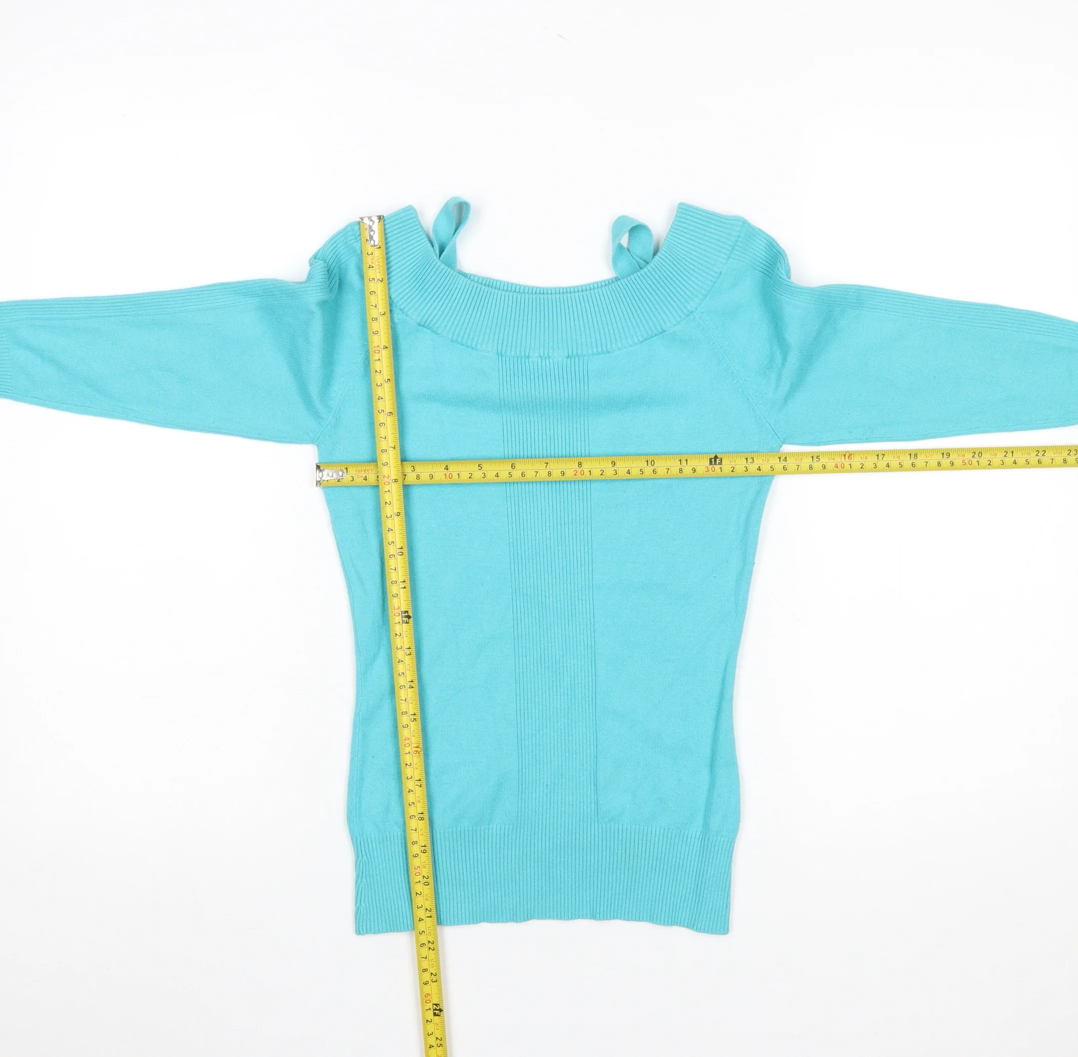 WEST ONE Women's Blue Boat Neck Cotton Jumper Size 10 - Image 2