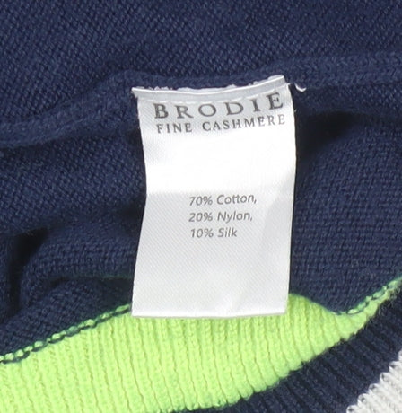 Whisper by Brodie Women's Blue Hooded Pullover Jumper Size S Cotton Blend - Image 5