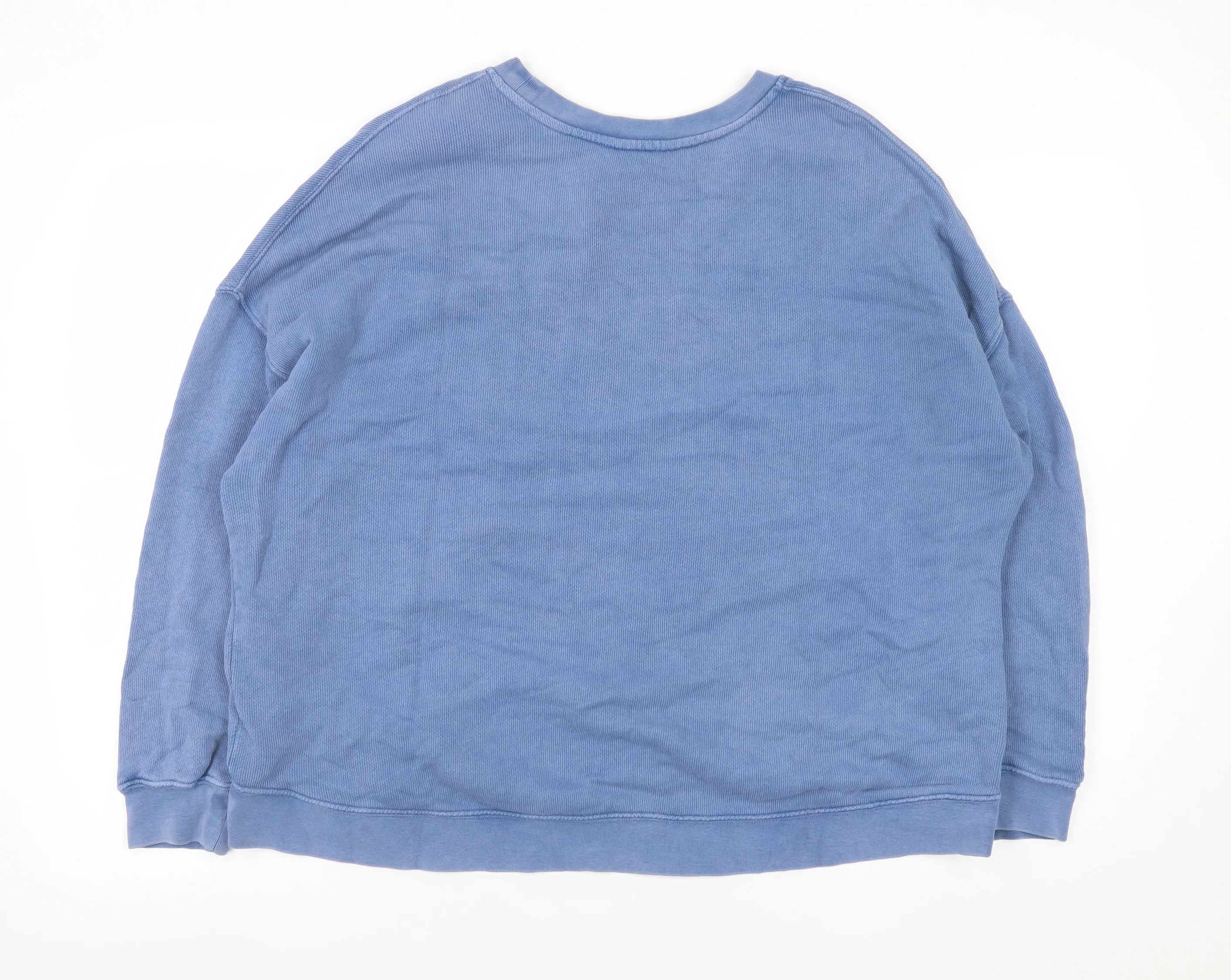 Whistles Men's Blue Cotton Pullover Sweatshirt Size S Relaxed Fit - Image 3