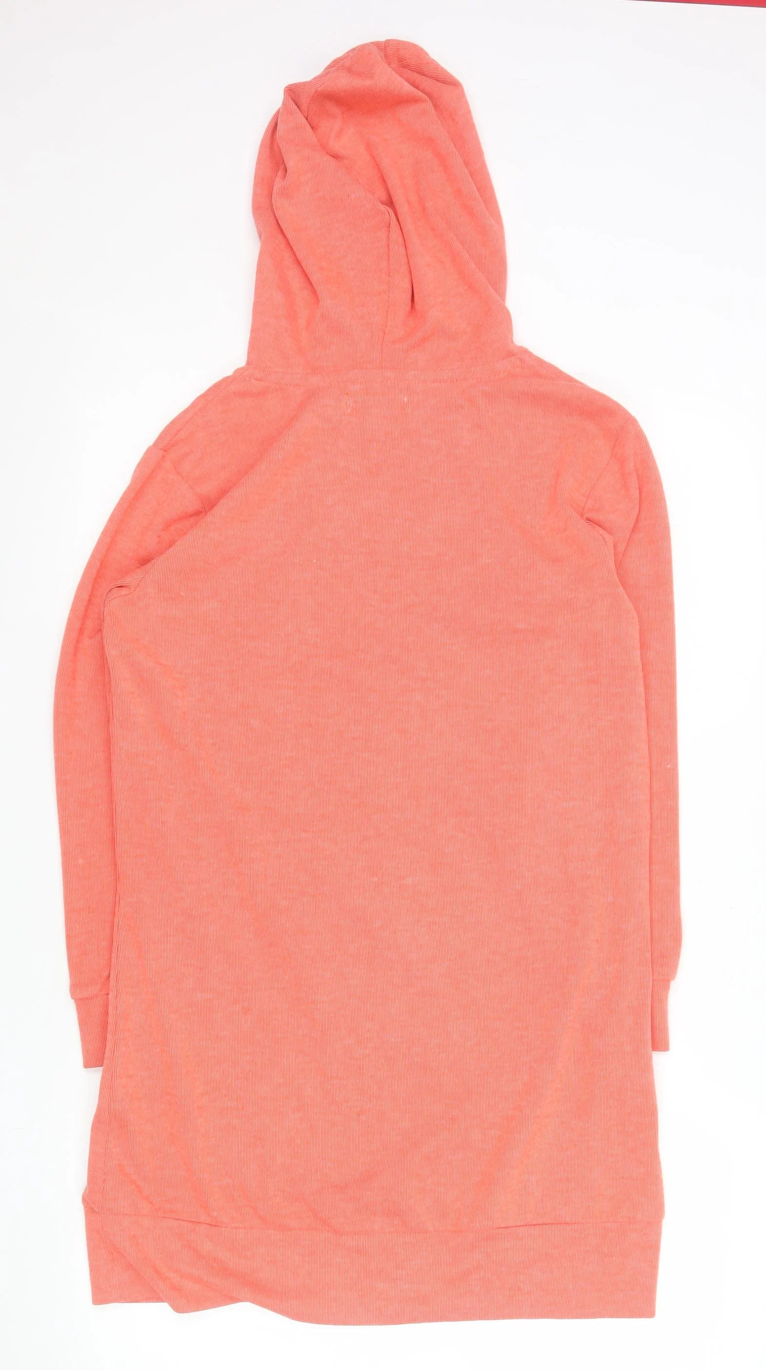 White Mark Women’s Orange Hooded T-Shirt Dress Size S Casual - Image 3