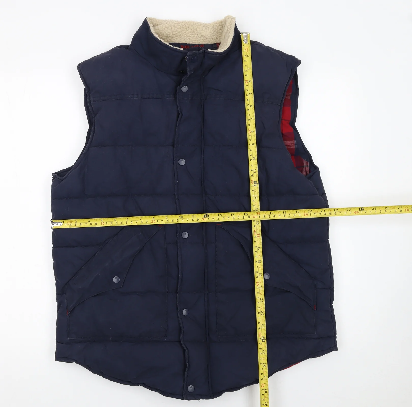 White Stuff Men's Blue Padded Bodywarmer Waistcoat Size L - Image 2