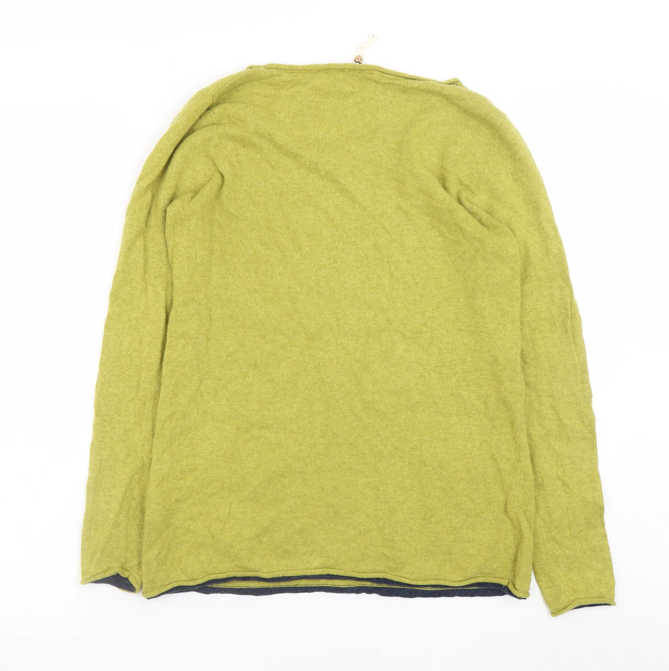 White Stuff Women Green Lambswool Blend Jumper Size 12 - Image 3