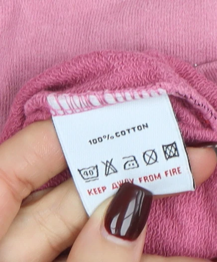 White Stuff Women Pink 1/4 Zip Cotton Pullover Sweatshirt Size 8 - Image 5