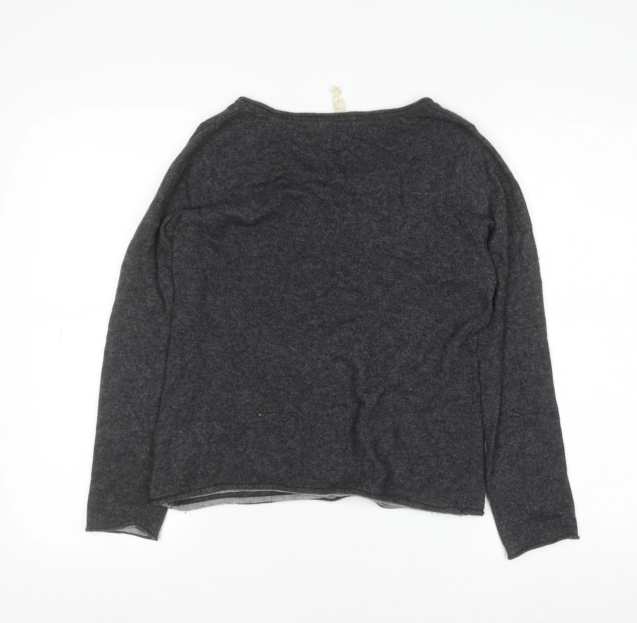 White Stuff Women’s Grey Crew Neck Wool Blend Pullover Jumper Size M - Image 3