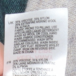 White Stuff Women’s Grey & Teal Reversible Jumper UK 8 Merino Wool Blend - Image 5