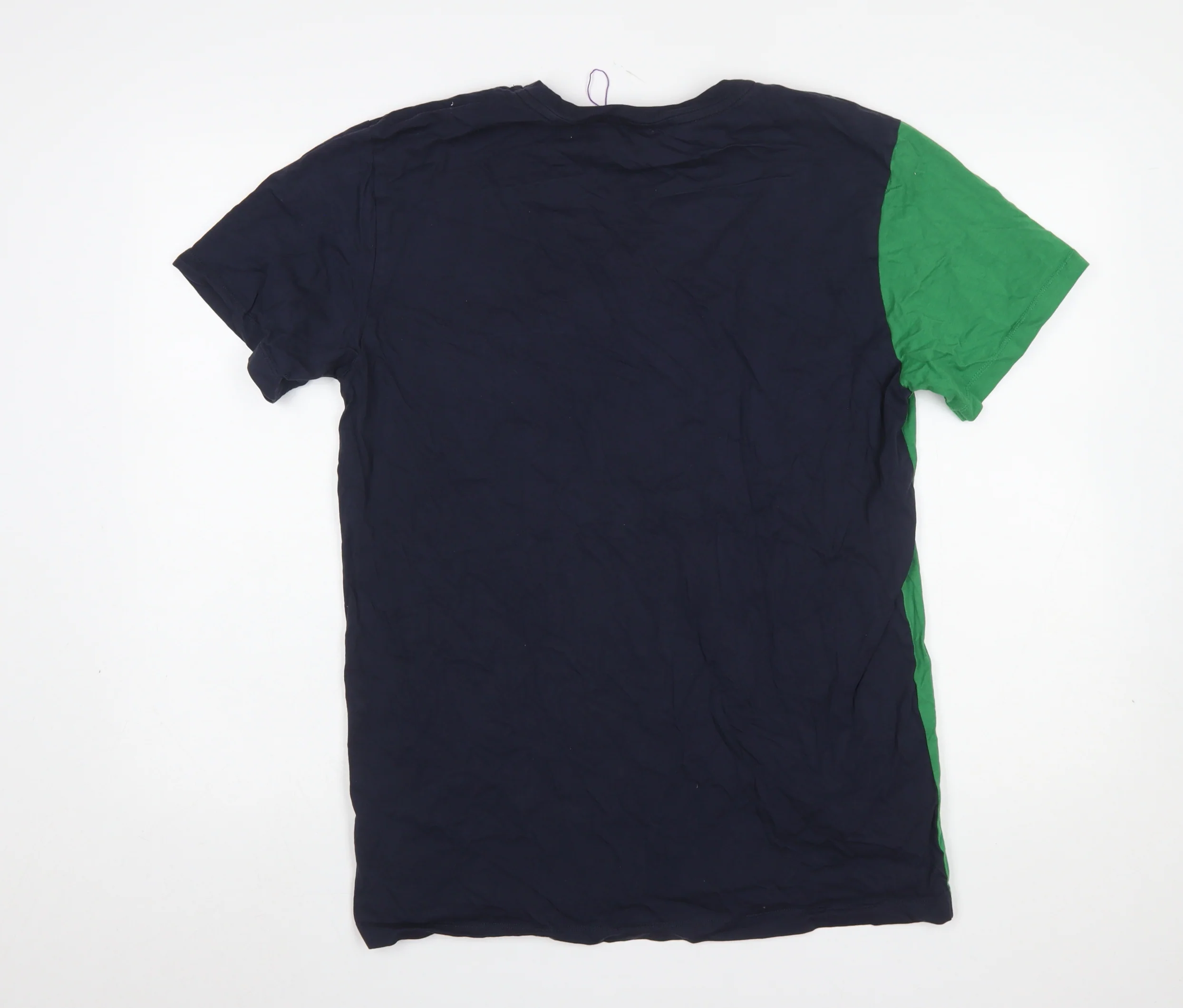Wimbledon Men's Green Colourblock Cotton T-Shirt L - Image 3