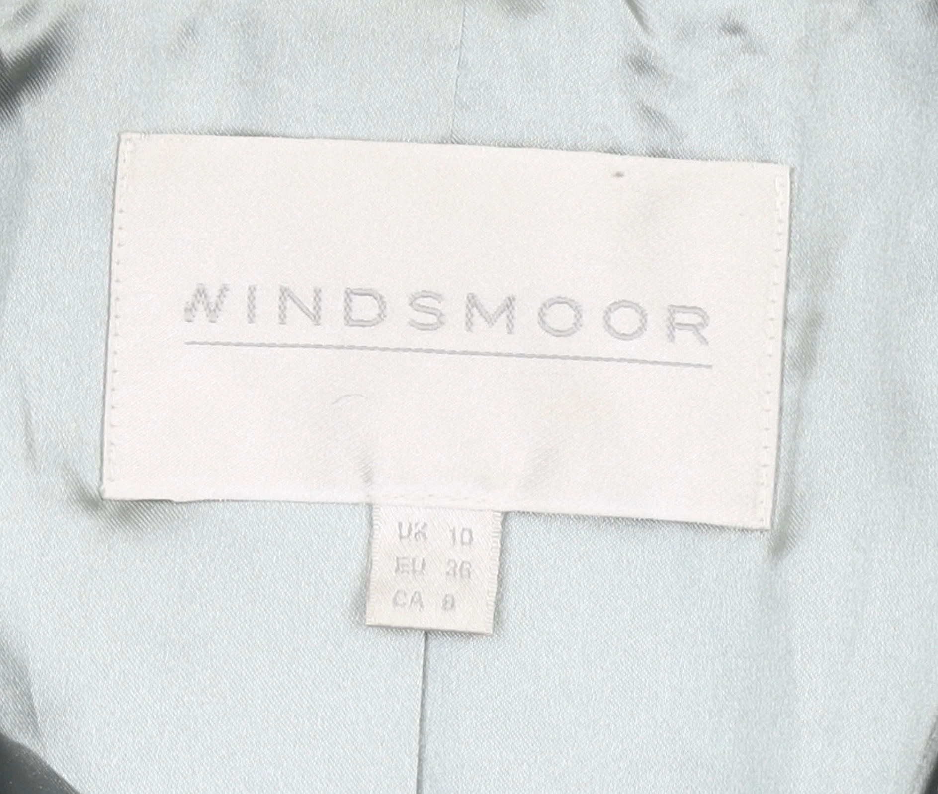 Windsmoor Womens Grey Long Belted Wool Blend Trench Coat Size 10 - Image 4