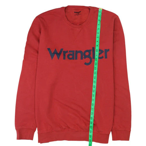 Wrangler Men's Red 2XL Crew Neck Pullover Sweatshirt - Image 2