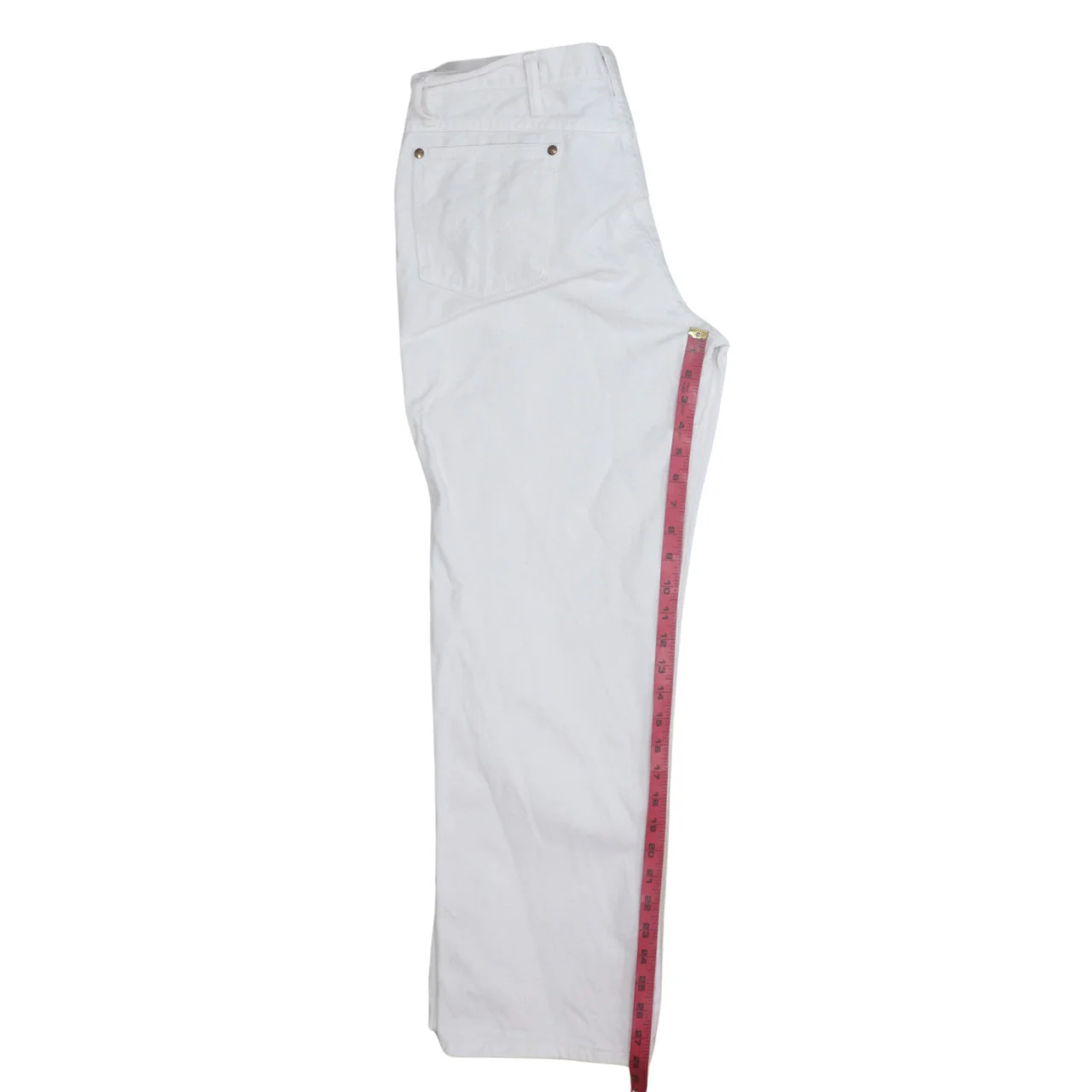 Wrangler Men's White Straight Leg Denim Jeans Size Regular - Image 3