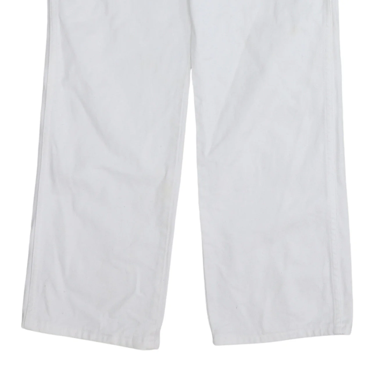 Wrangler Men's White Straight Leg Denim Jeans Size Regular - Image 6